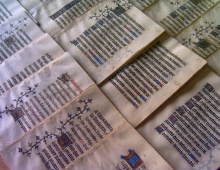 image d'un manuscrit qui m'a été confié pour une reconstitution de mise en pages.